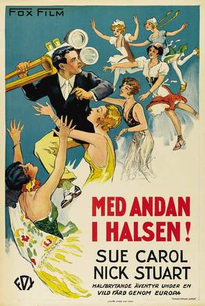 Chasing Through Europe - Swedish Movie Poster (thumbnail)