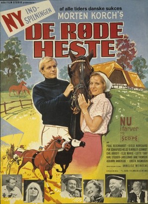 De r&oslash;de heste - Danish Movie Poster (thumbnail)