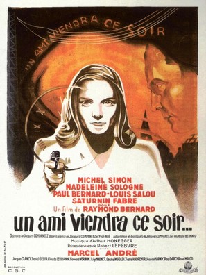 A Friend Will Come Tonight - French Movie Poster (thumbnail)