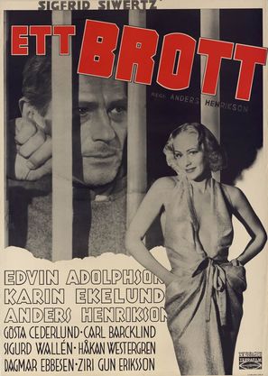 Ett brott - Swedish Movie Poster (thumbnail)