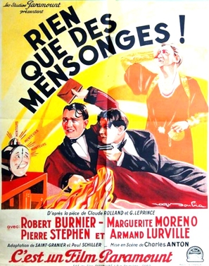 Rien que des mensonges - French Movie Poster (thumbnail)