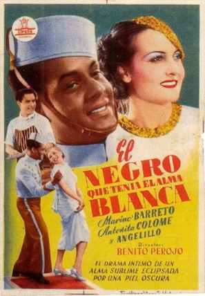 Negro que ten&iacute;a el alma blanca, El - Spanish Movie Poster (thumbnail)