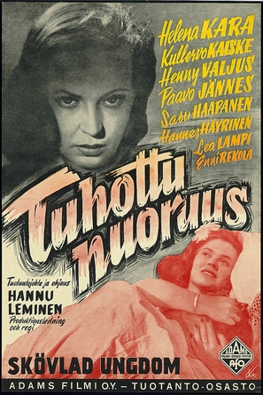 Tuhottu nuoruus - Finnish Movie Poster (thumbnail)