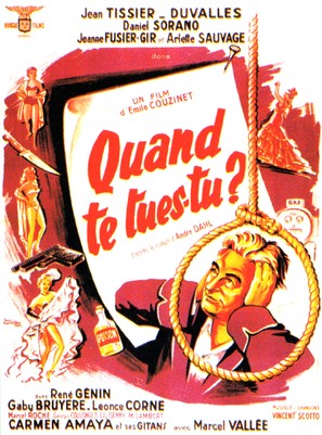 Quand te tues-tu? - French Movie Poster (thumbnail)