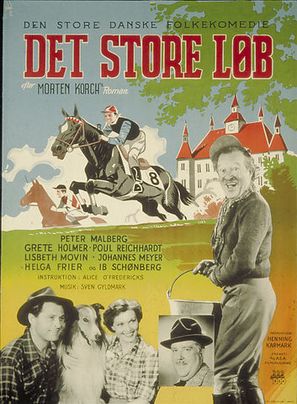 Det store l&oslash;b - Danish Movie Poster (thumbnail)
