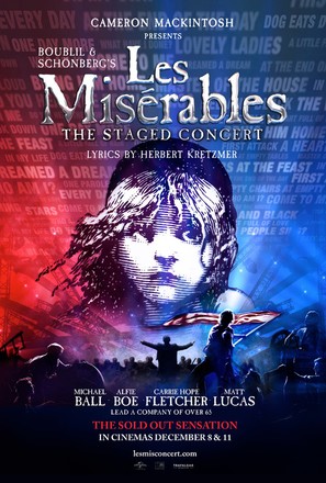 Les Mis&eacute;rables: The Staged Concert - British Movie Poster (thumbnail)