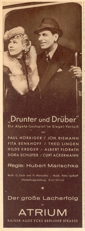 Drunter und dr&uuml;ber - German poster (thumbnail)