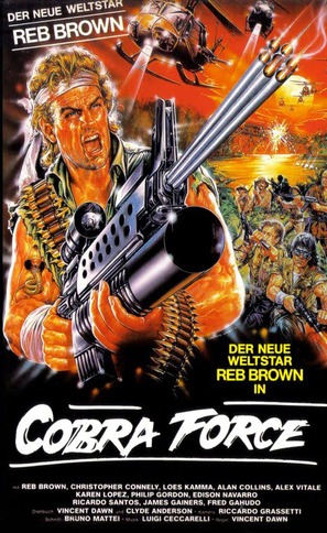 Strike Commando - German VHS movie cover (thumbnail)