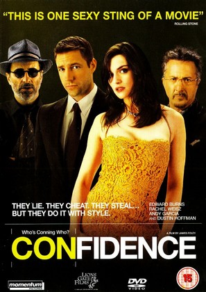 Confidence - British DVD movie cover (thumbnail)