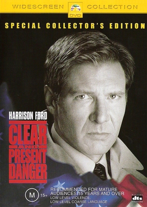Clear and Present Danger - Australian DVD movie cover (thumbnail)