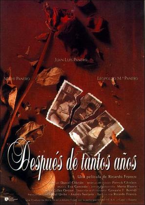 Despu&eacute;s de tantos a&ntilde;os - Spanish Movie Poster (thumbnail)