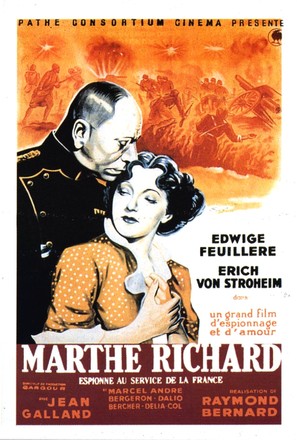 Marthe Richard au service de la France - French Movie Poster (thumbnail)