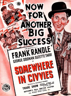 Somewhere in Civvies - British Movie Poster (thumbnail)