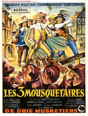 Les trois mousquetaires - Belgian Movie Poster (thumbnail)