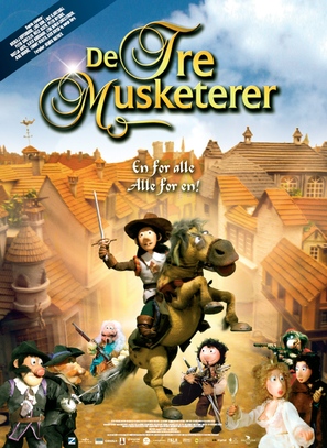 De tre musketerer - Danish Movie Poster (thumbnail)