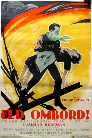 Eld ombord - Swedish Movie Poster (thumbnail)