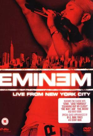 Eminem: Live from New York City - British DVD movie cover (thumbnail)