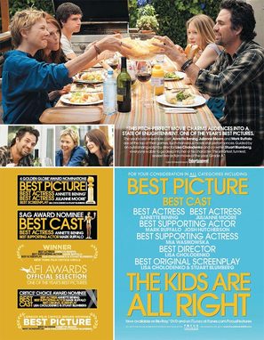 The Kids Are All Right - For your consideration movie poster (thumbnail)