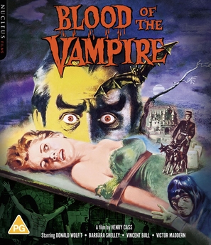 Blood of the Vampire - British Blu-Ray movie cover (thumbnail)