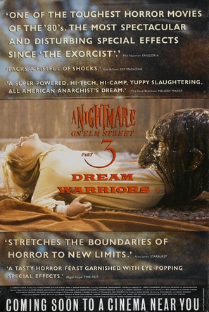 A Nightmare On Elm Street 3: Dream Warriors - British Movie Poster (thumbnail)
