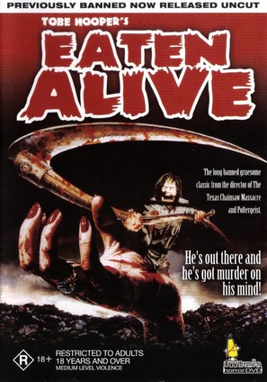 Eaten Alive - Australian DVD movie cover (thumbnail)