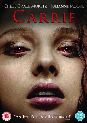 Carrie - British DVD movie cover (thumbnail)