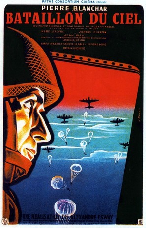 Le bataillon du ciel - French Movie Poster (thumbnail)