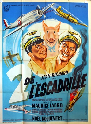 Deux de l&#039;escadrille - French Movie Poster (thumbnail)