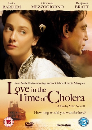 Love in the Time of Cholera - British DVD movie cover (thumbnail)