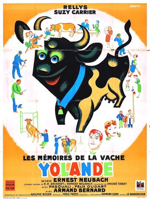 Les m&eacute;moires de la vache Yolande - French Movie Poster (thumbnail)