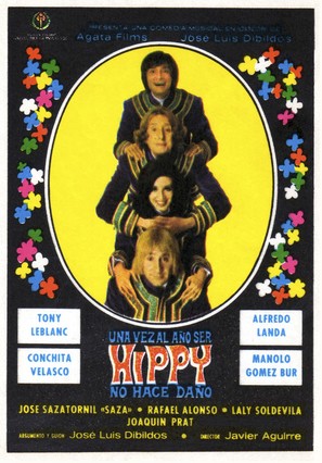 Una vez al a&ntilde;o ser hippy no hace da&ntilde;o - Spanish Movie Poster (thumbnail)