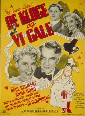 De kloge og vi gale - Danish Movie Poster (thumbnail)