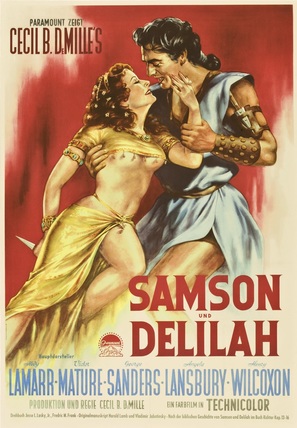Samson and Delilah - German Movie Poster (thumbnail)