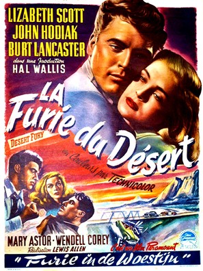 Desert Fury - Belgian Movie Poster (thumbnail)