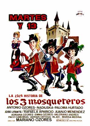 Loca historia de los tres mosqueteros, La - Spanish Movie Poster (thumbnail)