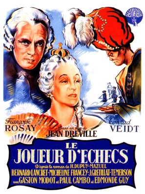 Le joueur d&#039;&eacute;checs - French Movie Poster (thumbnail)