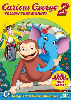 Curious George 2: Follow That Monkey - British DVD movie cover (thumbnail)