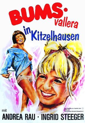 Die liebestollen Baronessen - German Movie Poster (thumbnail)