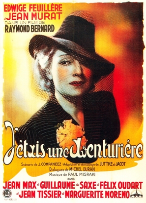 J&#039;&eacute;tais une aventuri&egrave;re - French Movie Poster (thumbnail)