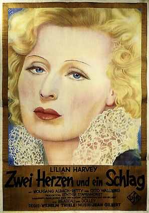 Zwei Herzen und ein Schlag - German Movie Poster (thumbnail)