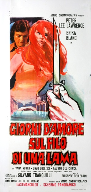 Giorni d&#039;amore sul filo di una lama - Italian Movie Poster (thumbnail)