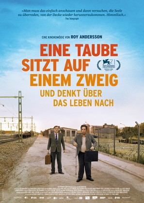 En duva satt p&aring; en gren och funderade p&aring; tillvaron - German Movie Poster (thumbnail)