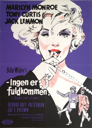 Some Like It Hot - Danish Movie Poster (thumbnail)