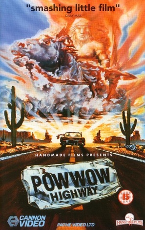 Powwow Highway - British VHS movie cover (thumbnail)