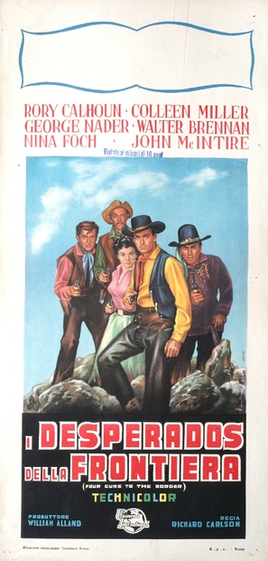 Four Guns to the Border - Italian Movie Poster (thumbnail)