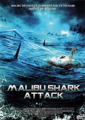 Malibu Shark Attack - French DVD movie cover (thumbnail)