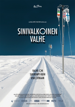 Sinivalkoinen valhe - Finnish Movie Poster (thumbnail)