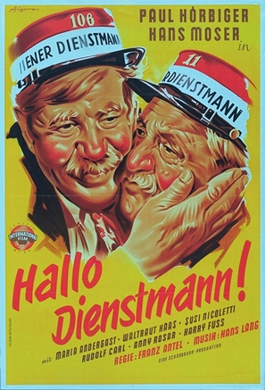 Hallo Dienstmann - Austrian Movie Poster (thumbnail)
