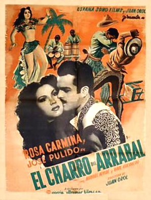 Charro del arrabal, El - Mexican Movie Poster (thumbnail)