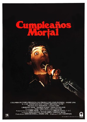 Happy Birthday to Me - Spanish Movie Poster (thumbnail)